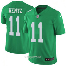 Carson Wentz Philadelphia Eagles Youth Authentic Color Rush Green Jersey Bestplayer